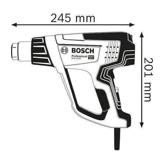 Bosch GHG 20-63 Heat Gun / Hot Air Gun (with Heat Control) - Goldpeak Tools PH Bosch Bosch GHG 20-63 Heat Gun / Hot Air Gun (with Heat Control) - Goldpeak Tools PH Bosch